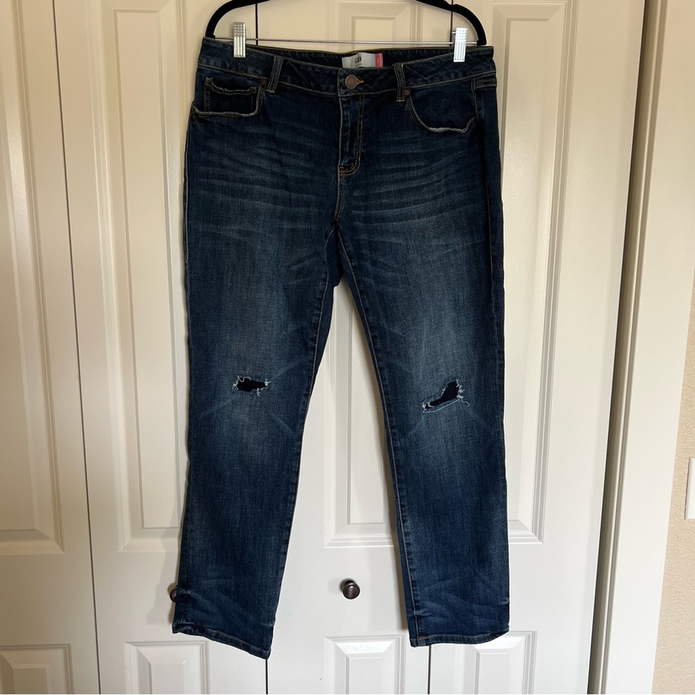 CAbi slim boyfriend jeans size 12